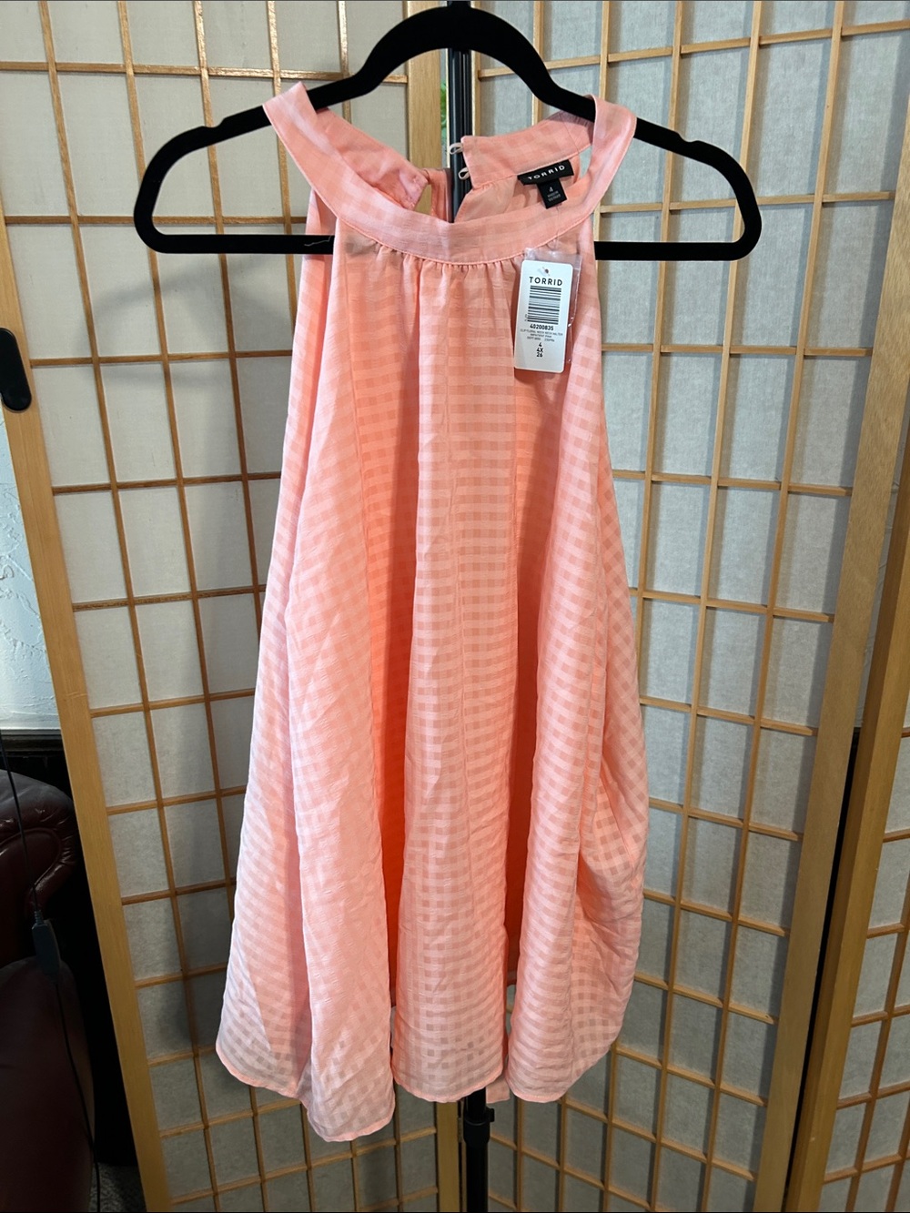 Torrid Pink Halter Tunic Top